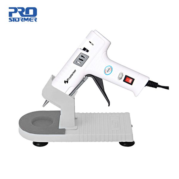 prostormer 40w melt glue gun glue stick industrial mini gun professional base temperature tool bracket 7mm set