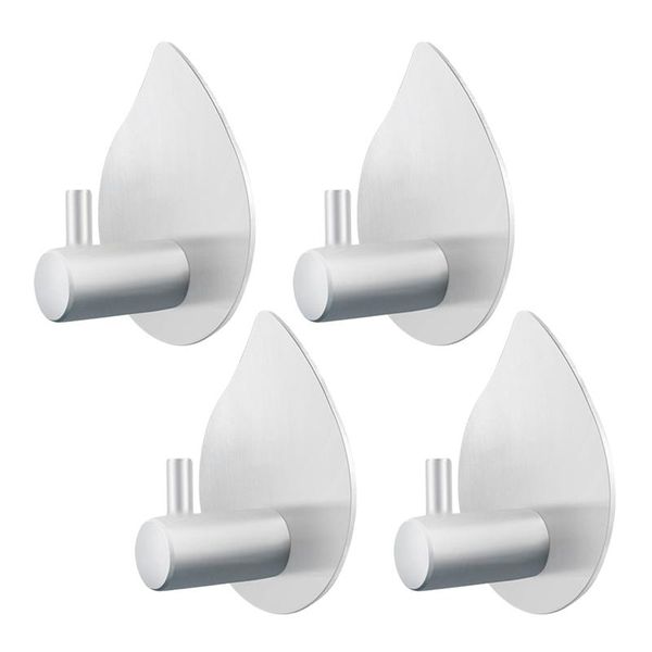 4pcs practical water drop shape hangers single hangers stainless steel wall mounted hooks for home kitchen
4pcs practical water drop shape hangers single hangers stainless steel wall mounted hooks for home kitchen