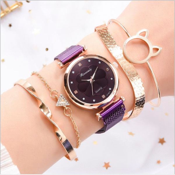 women watches fashion quartz watch ore glass dial alloy magnet strap flower dress clock wrist watch milan montre femme, Slivery;brown
women watches fashion quartz watch ore glass dial alloy magnet strap flower dress clock wrist watch milan montre femme, Slivery;brown