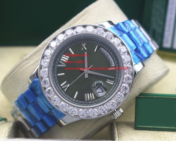 factory supplier wristwatches sapphire glass 41mm day-date green dial 228239 diamond bezel automatic mechanical mens watches, Slivery;brown
factory supplier wristwatches sapphire glass 41mm day-date green dial 228239 diamond bezel automatic mechanical mens watches, Slivery;brown