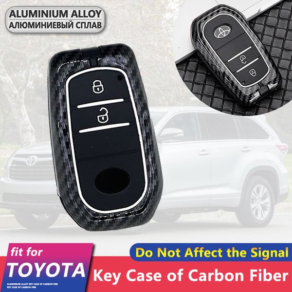 metal carbon fiber car key cover case shell 2 buttons for highlander xu50 50 2014~2019 2018 keychain ring accessories
metal carbon fiber car key cover case shell 2 buttons for highlander xu50 50 2014~2019 2018 keychain ring accessories