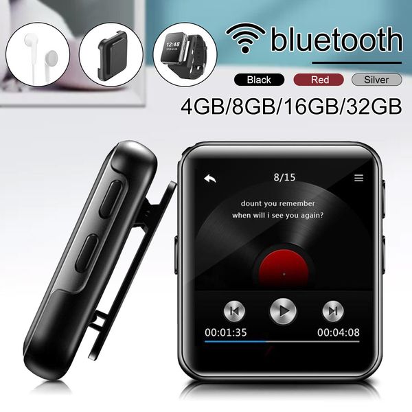 mp3 player bluetooth touch screen 8g/16g/32g clip mp3 player for running jogging supports fm video satch for kids adults
mp3 player bluetooth touch screen 8g/16g/32g clip mp3 player for running jogging supports fm video satch for kids adults
