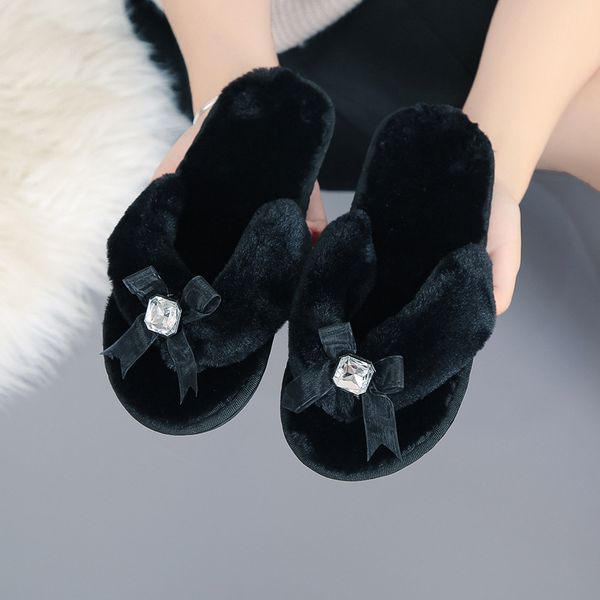 autumn winter home fur slippers female flat bottom non-slip indoor plush flip-flops rhinestone fashion casual women slippers, Black
autumn winter home fur slippers female flat bottom non-slip indoor plush flip-flops rhinestone fashion casual women slippers, Black