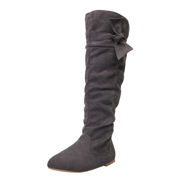 women's ladies fashion casual beautiful knotted knee-high long boots flat flock rubber casual shoes ladies boots shoes 2019 new, Black
women's ladies fashion casual beautiful knotted knee-high long boots flat flock rubber casual shoes ladies boots shoes 2019 new, Black