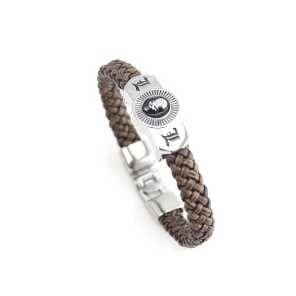 12pcs/lot wholesale death note bracelets skull for men brown leather bracelet friendship bangles leather jewelry men gifts, Golden;silver
12pcs/lot wholesale death note bracelets skull for men brown leather bracelet friendship bangles leather jewelry men gifts, Golden;silver