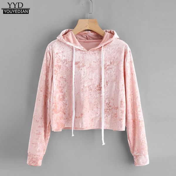 hoodies women 2020 autumn sweatshirt pink velvet long sleeve cropped hoodie sweatshirts jumper pullover sudaderas de mujer, Black
hoodies women 2020 autumn sweatshirt pink velvet long sleeve cropped hoodie sweatshirts jumper pullover sudaderas de mujer, Black