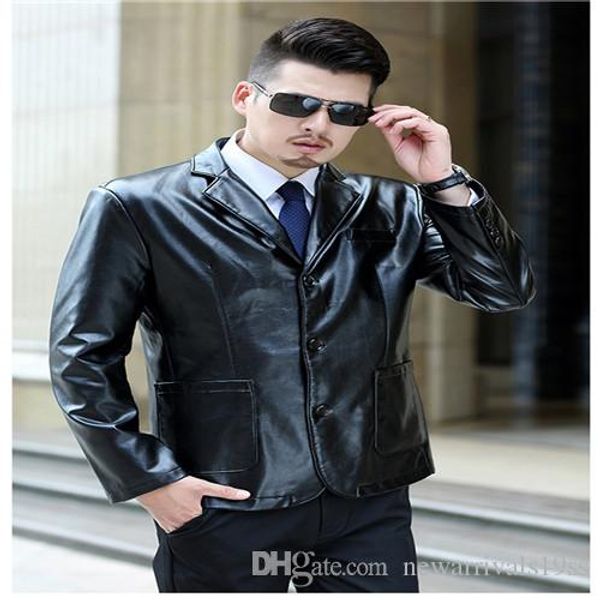designer mens faux leather jackets plus size long sleeves fashion outerwear luxury solid color button coat male jacket, Black
designer mens faux leather jackets plus size long sleeves fashion outerwear luxury solid color button coat male jacket, Black