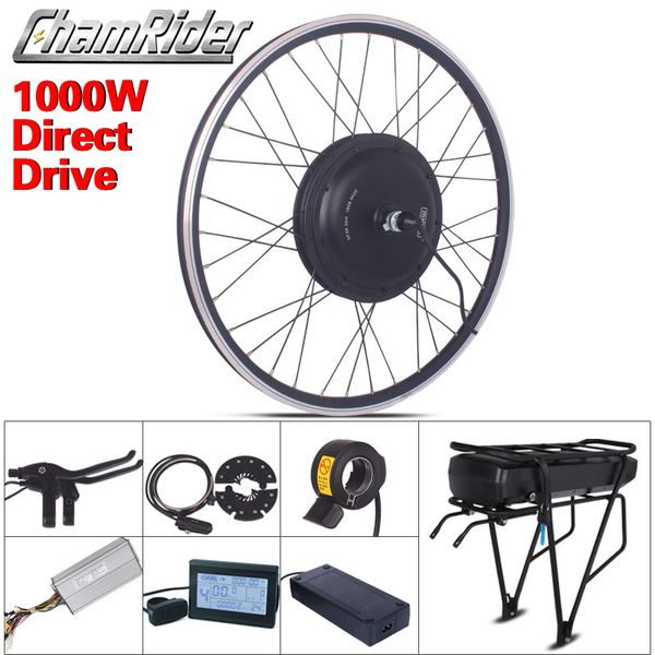 1000w Electric Motor Wheel 48v Electric Bike Ebike Conversion Kit 52v Bicycle Kit Mxus Direct Drive Hub Motor 48v 20ah