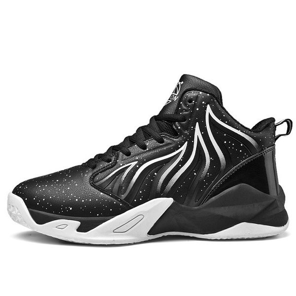 2019 new fashion trend children's high basketball shoes antiskid, wear-resistant, shock absorption and cushioning outdoor sports casual, Black
2019 new fashion trend children's high basketball shoes antiskid, wear-resistant, shock absorption and cushioning outdoor sports casual, Black