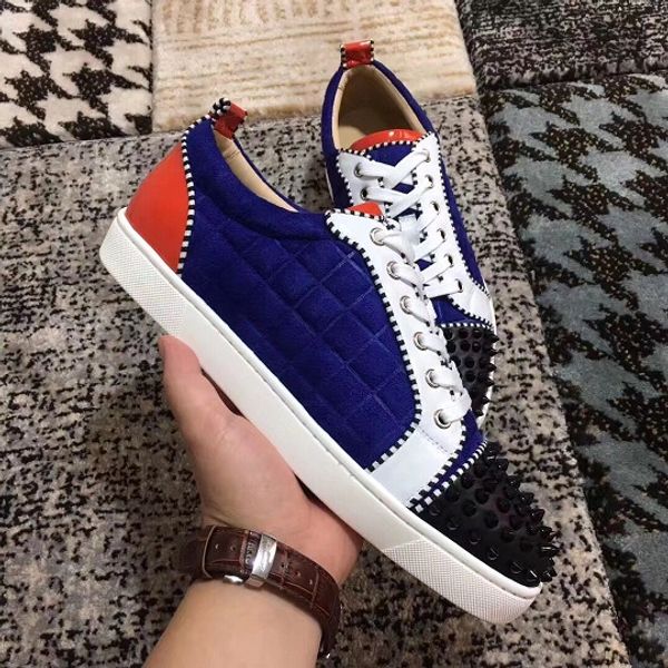 new wholesale lace up luxury brands men,women casual shoes women red bottom sneakers,20 colors walking flat party dress, Black
new wholesale lace up luxury brands men,women casual shoes women red bottom sneakers,20 colors walking flat party dress, Black