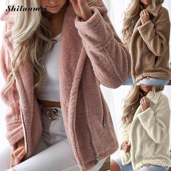 elegant faux fur coat women 2018 autumn winter warm soft fleece jackets overcoat pink bear teddy ladies causal outerwear coat, Black
elegant faux fur coat women 2018 autumn winter warm soft fleece jackets overcoat pink bear teddy ladies causal outerwear coat, Black