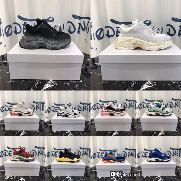 chaussures world's est retro triple s black white blue casual shoes powder venting hole matching platform old shoes 36-4
chaussures world's est retro triple s black white blue casual shoes powder venting hole matching platform old shoes 36-4