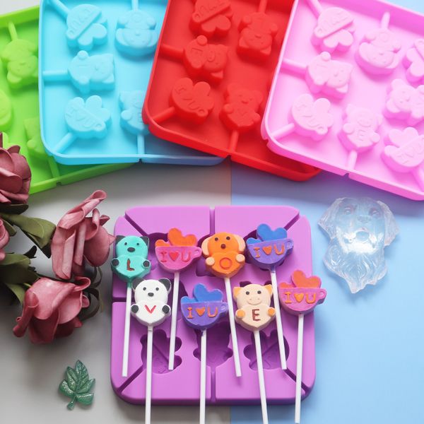 lovly animal shape lollipop mold, chocolate moulds fondant moulds with 20 sticks, easy to demould
lovly animal shape lollipop mold, chocolate moulds fondant moulds with 20 sticks, easy to demould