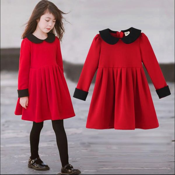 girls winter christmas dress 2019 new red velvet thickening warm kids long sleeve dresses fashion children boutique dress, Red;yellow
girls winter christmas dress 2019 new red velvet thickening warm kids long sleeve dresses fashion children boutique dress, Red;yellow