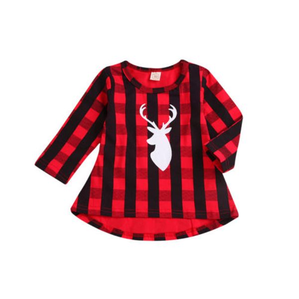 christmas newborn kids baby girls princess plaid deer long sleeve dress clothes, Red;yellow
christmas newborn kids baby girls princess plaid deer long sleeve dress clothes, Red;yellow