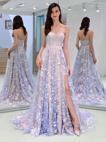 2019 new strapless long zipper floor_length evening dresses a -line sleeveless lace prom cocktail party dresses, Red
2019 new strapless long zipper floor_length evening dresses a -line sleeveless lace prom cocktail party dresses, Red