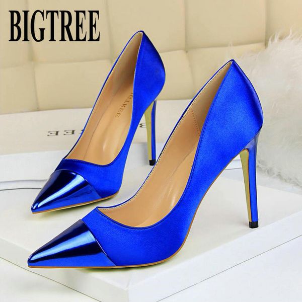 bigtree 2019 fashion 10cm high heels women valentine blue pumps female satin stiletto heel tacones fetish silk glitter red shoes, Black
bigtree 2019 fashion 10cm high heels women valentine blue pumps female satin stiletto heel tacones fetish silk glitter red shoes, Black