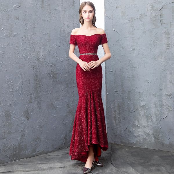 бургундия mermaid плеча вечерние платья 2020 короткие рукава вечернее платье новая высокая низкая платье партии, Black;red
бургундия mermaid плеча вечерние платья 2020 короткие рукава вечернее платье новая высокая низкая платье партии, Black;red