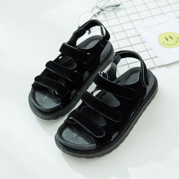 women shoes open toe beach sandals student round toe casual sandals shoes woman sandalias mujer 2019, Black 
women shoes open toe beach sandals student round toe casual sandals shoes woman sandalias mujer 2019, Black