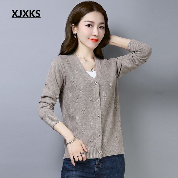 xjxks women cardigan 2019 spring new fashion v-neck comfort cashmere solid vintage knitted sweater cardigan women, White
xjxks women cardigan 2019 spring new fashion v-neck comfort cashmere solid vintage knitted sweater cardigan women, White