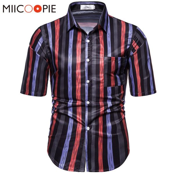 men striped shirts 2020 summer brand casual short sleeve blouse camisa social masculina mens fashion hawaiian vacation shirt, White;black
men striped shirts 2020 summer brand casual short sleeve blouse camisa social masculina mens fashion hawaiian vacation shirt, White;black
