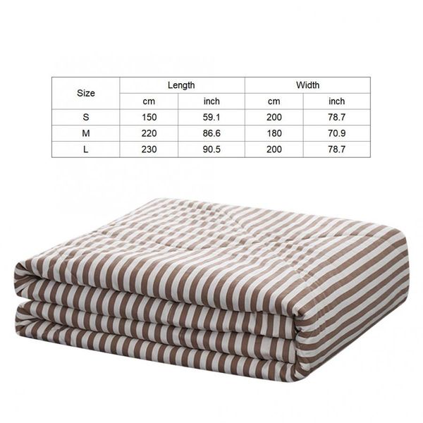 quilt washable brown stripe summer air conditioning comfoter quilt blanket quilts for double bed new other bedding supplies
quilt washable brown stripe summer air conditioning comfoter quilt blanket quilts for double bed new other bedding supplies