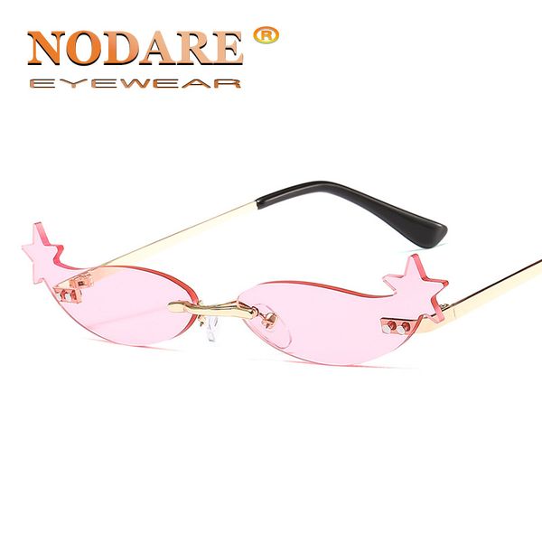 nodare trending small fish sunglasses women alloy rimless wave sun glasses party gold yellow lens masculino, White;black
nodare trending small fish sunglasses women alloy rimless wave sun glasses party gold yellow lens masculino, White;black