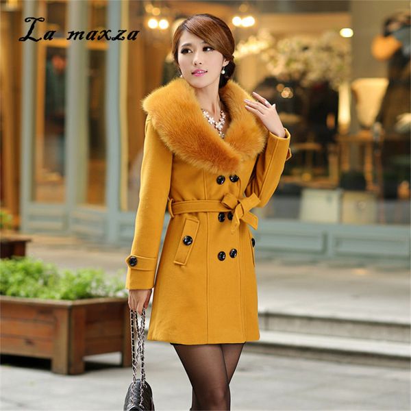 2018 winter women korean style coat casual fashion pockets slim elegant ladies long coat, Black
2018 winter women korean style coat casual fashion pockets slim elegant ladies long coat, Black