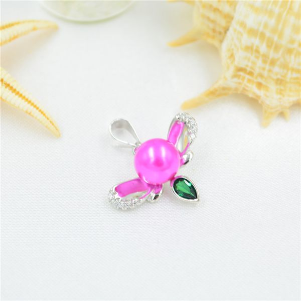 s925 sterling silver pendant female freshwater pearl dragonfly necklace silver jewelry pendant mount empty bracket accessories dz043, Slivery;crystal
s925 sterling silver pendant female freshwater pearl dragonfly necklace silver jewelry pendant mount empty bracket accessories dz043, Slivery;crystal