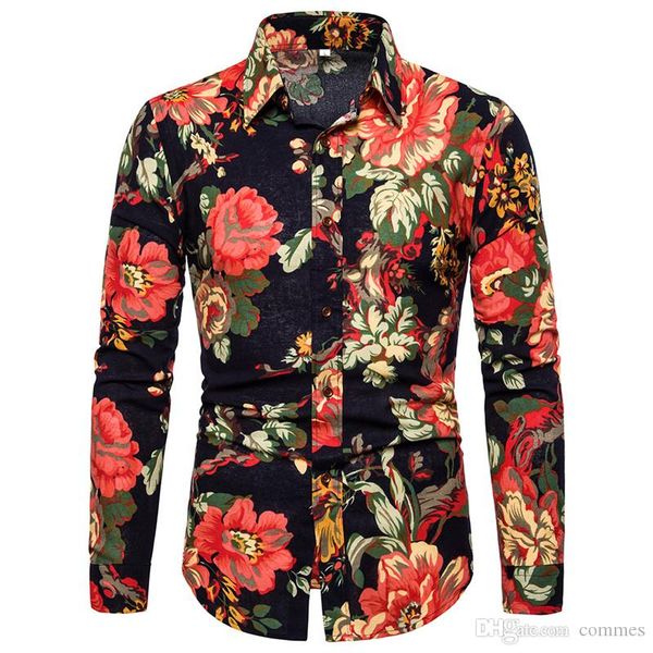 floral print mens designer shirts fashion long sleeve single breasted mens shirts casual lapel neck males clothing, White;black
floral print mens designer shirts fashion long sleeve single breasted mens shirts casual lapel neck males clothing, White;black