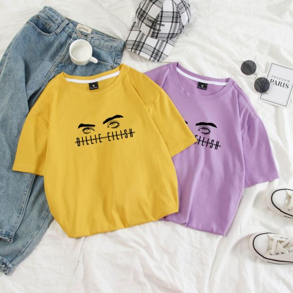 men t shirt pure cotton billie eilish summer short sleeve o-neck tshirt couples be funny steetwear clothes 9, White;black
men t shirt pure cotton billie eilish summer short sleeve o-neck tshirt couples be funny steetwear clothes 9, White;black