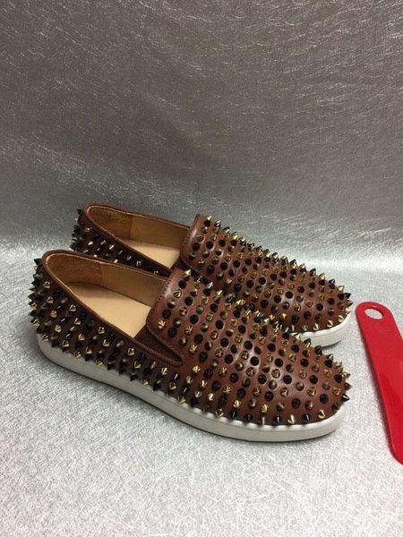 luxury women designer shoes fashion men sneakers red bottoms genuine leather casual shoes l14, Black
luxury women designer shoes fashion men sneakers red bottoms genuine leather casual shoes l14, Black
