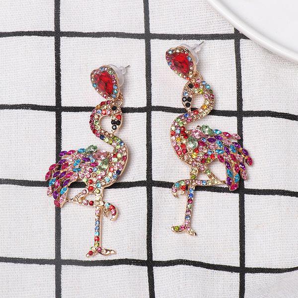 red flamingo earrings long fashion bling shinny statement earrings large drop earring oorbellen hangers, Golden
red flamingo earrings long fashion bling shinny statement earrings large drop earring oorbellen hangers, Golden