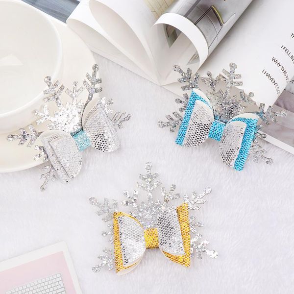 girls kids handmade double layer silver snowflake hairpins glitter christmas hair clip party xmas headdress hair accessories, Slivery;white 
girls kids handmade double layer silver snowflake hairpins glitter christmas hair clip party xmas headdress hair accessories, Slivery;white