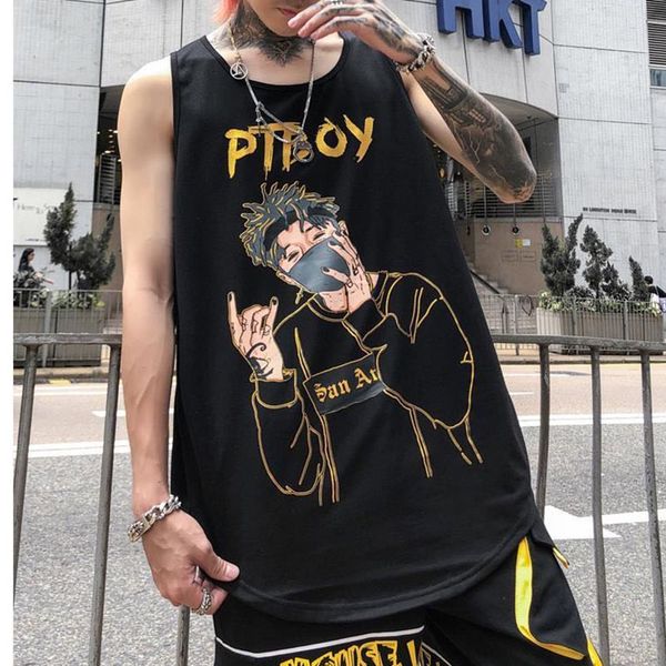 2020 trend summer leisure sports fitness letters black and white men's vest loose street dance street collarless sleeveless vest, Black;blue
2020 trend summer leisure sports fitness letters black and white men's vest loose street dance street collarless sleeveless vest, Black;blue