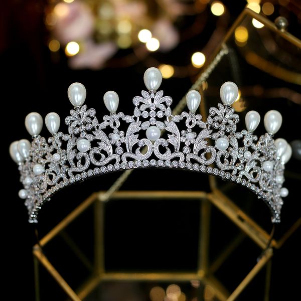 new faux pearl crown beautiful silver headdress bridal accessories jewelry zircon crown wedding accessories bride crown
new faux pearl crown beautiful silver headdress bridal accessories jewelry zircon crown wedding accessories bride crown
