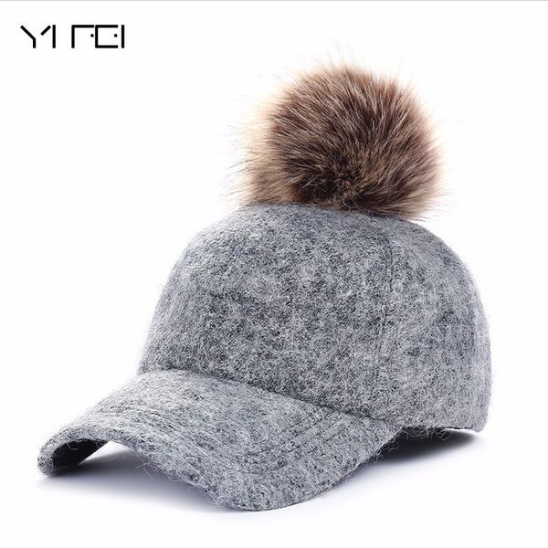 autumn winter fashion polyester fur pom pom hats hip hop felt cap women thick warm bone snapback hat female, Blue;gray
autumn winter fashion polyester fur pom pom hats hip hop felt cap women thick warm bone snapback hat female, Blue;gray