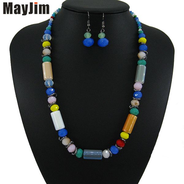 mayjim vintage statement crystal red necklace jewelry sets beads handmade chain bridal jewelry sets fashion women, Silver
mayjim vintage statement crystal red necklace jewelry sets beads handmade chain bridal jewelry sets fashion women, Silver