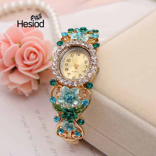 hesiod new women dress watches quartz wrist watch crystal flower vintage bracelet gold watches luxury drill women brand, Slivery;brown
hesiod new women dress watches quartz wrist watch crystal flower vintage bracelet gold watches luxury drill women brand, Slivery;brown