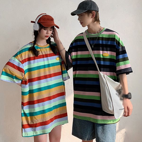 summer oversized women tshirt couple striped short sleeve loose streetwear ladies o neck sweet tee shirt 2020, White
summer oversized women tshirt couple striped short sleeve loose streetwear ladies o neck sweet tee shirt 2020, White
