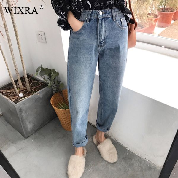 wixra basic ankle-length jeans fit high waist jeans women washed blue classic boyfriend straight denim pants
wixra basic ankle-length jeans fit high waist jeans women washed blue classic boyfriend straight denim pants