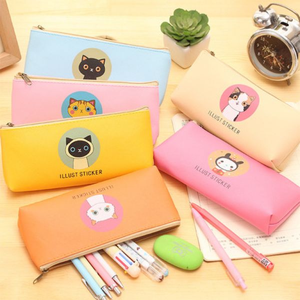 1pcs cat pencil case novelty stationery pen case student korean bag high capacity pencil pouch zipper kawaii bag school supplies
1pcs cat pencil case novelty stationery pen case student korean bag high capacity pencil pouch zipper kawaii bag school supplies