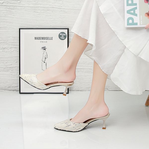 black beige high heel mules shoes women sequin pointed toe slippers summer half slippers women thin heel sandals 2020
black beige high heel mules shoes women sequin pointed toe slippers summer half slippers women thin heel sandals 2020