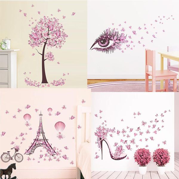 new pink butterfly flower tree wall stickers decals girls women flower mural vinyl wallpaper home living room bedroom decor
new pink butterfly flower tree wall stickers decals girls women flower mural vinyl wallpaper home living room bedroom decor