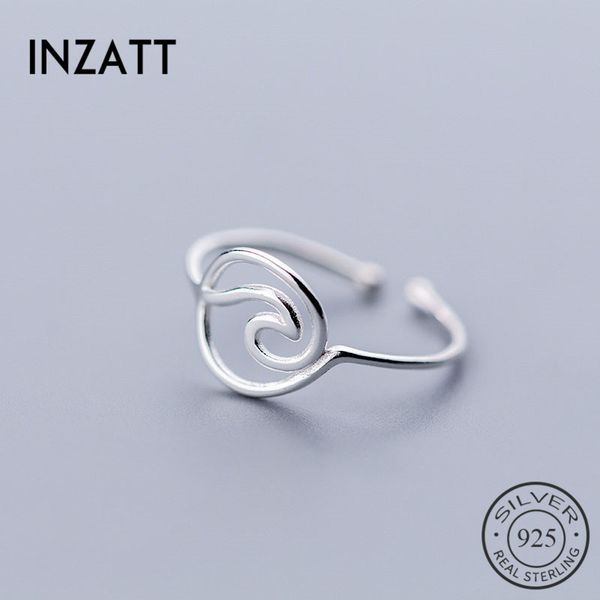 inzareal 925 sterling silver minimalist geometric hollow line wave opening ring for elegant women party fashion fine jewelry, Golden;silver
inzareal 925 sterling silver minimalist geometric hollow line wave opening ring for elegant women party fashion fine jewelry, Golden;silver