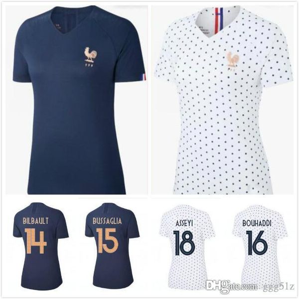 2019 2 stars mbappe griezmann women soccer jerseys pogba giroud dembele kante pavard home away lady football shirts maillots de foot unifor, Black;yellow
2019 2 stars mbappe griezmann women soccer jerseys pogba giroud dembele kante pavard home away lady football shirts maillots de foot unifor, Black;yellow