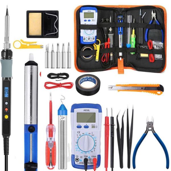 handskit 80w digital soldering iron kit electric temperature control soldering iron multimeter 5 tips welding tools
handskit 80w digital soldering iron kit electric temperature control soldering iron multimeter 5 tips welding tools