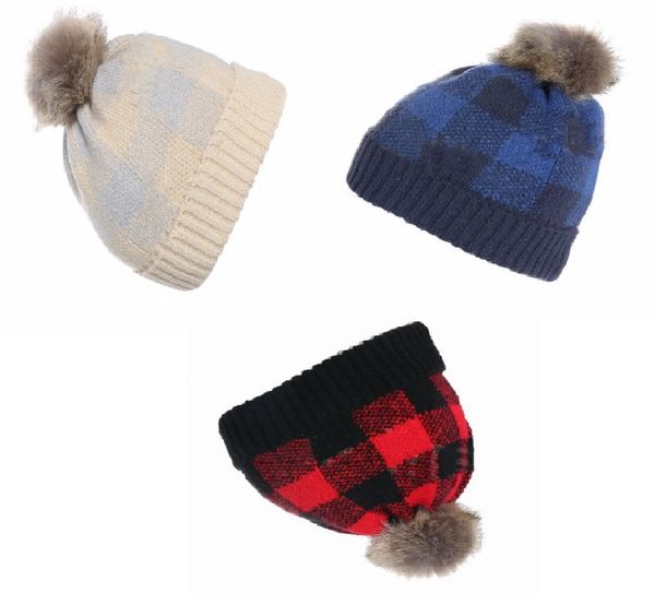 parent-child cap pom pom plaid beanie hats winter warm knitted cap kids head wraps hat fa3001
parent-child cap pom pom plaid beanie hats winter warm knitted cap kids head wraps hat fa3001
