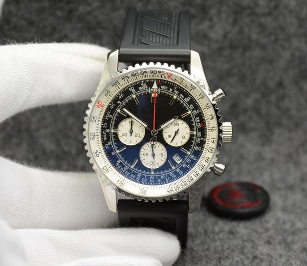 sale high quailty rubber black dial aviation quartz chronograph 1 series ab012012.bb01.435x.a20ba.1 watches wristwatch, Slivery;brown 
sale high quailty rubber black dial aviation quartz chronograph 1 series ab012012.bb01.435x.a20ba.1 watches wristwatch, Slivery;brown