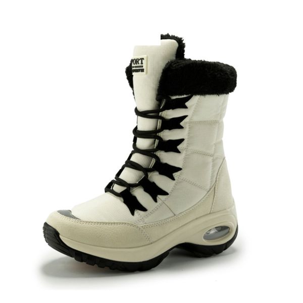 cinessd quality waterproof winter women boots keep warm mid-calf snow boots ladies lace-up comfortable chaussures femme, Black
cinessd quality waterproof winter women boots keep warm mid-calf snow boots ladies lace-up comfortable chaussures femme, Black